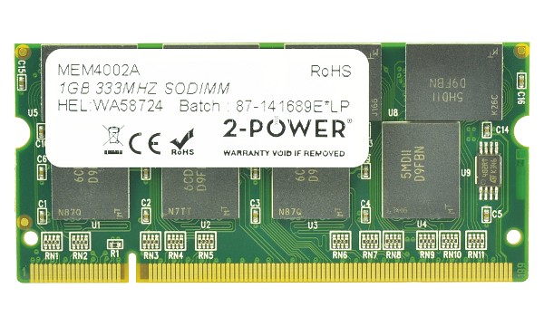 Satellite M45-S2651 1GB PC2700 333MHz SODIMM